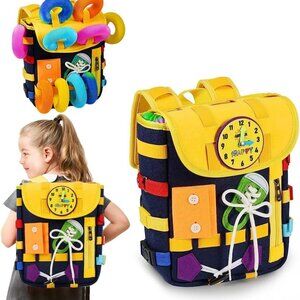 Toddlers with Buckles and Zippers, Montessori Sensory Toys, LearningActivity1Bag